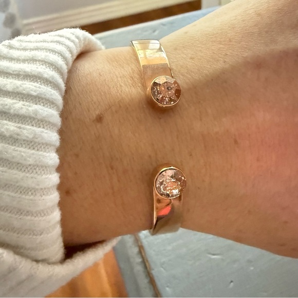 Kate Spade Rose gold Tone Hinged Bangle Bracelet - Picture 6 of 8